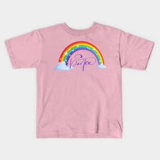 Dance Rainbow with sparkles Pink Dancer Gift Kids T-Shirt